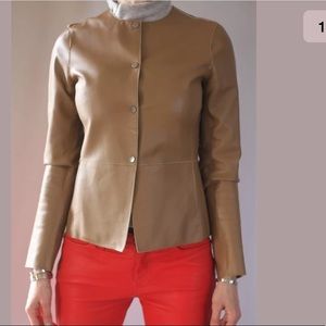 Vince. Leather Jacket/ Blazer.